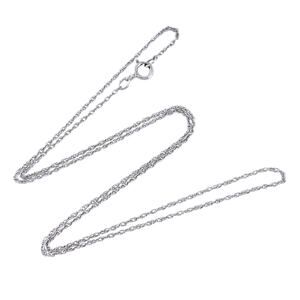 Estate NC Sterling Silver 925 0.8mm Rope Chain Necklace 18"